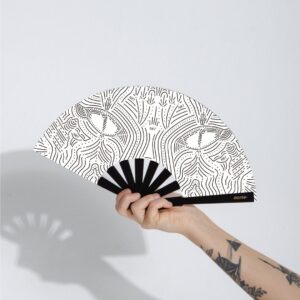 Abanico Cat Eye White Pocket