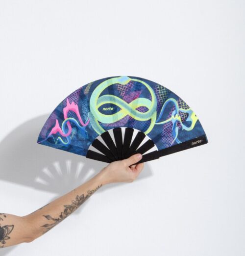 Abanico Uroboros Neón Pocket