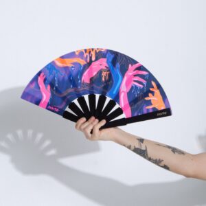 Abanico Manos Neón Standard