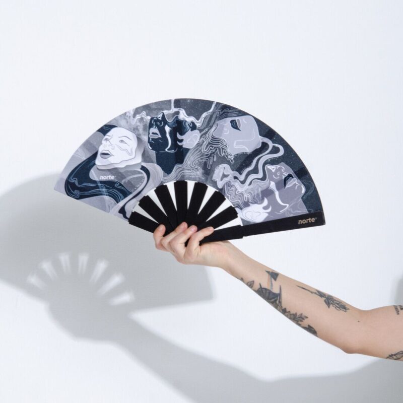 Abanico Máscara Silver Standard