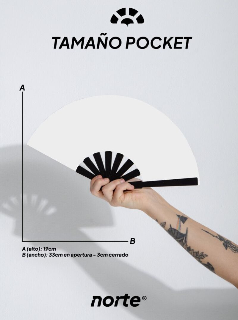 Abanico Manos Neón Pocket